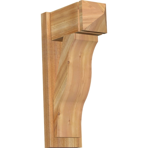 Ekena Millwork Funston Arts & Crafts Rough Sawn Outlooker, Western Red Cedar, 8"W x 16"D x 28"H OUT08X16X28FST03RWR - main